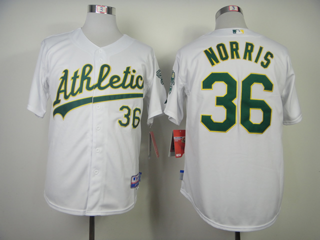 Men Oakland Athletics #36 Norris White MLB Jerseys